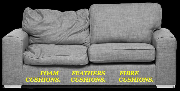 before and after grey sofa upholstery