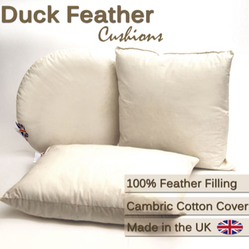 Duck feather cushions